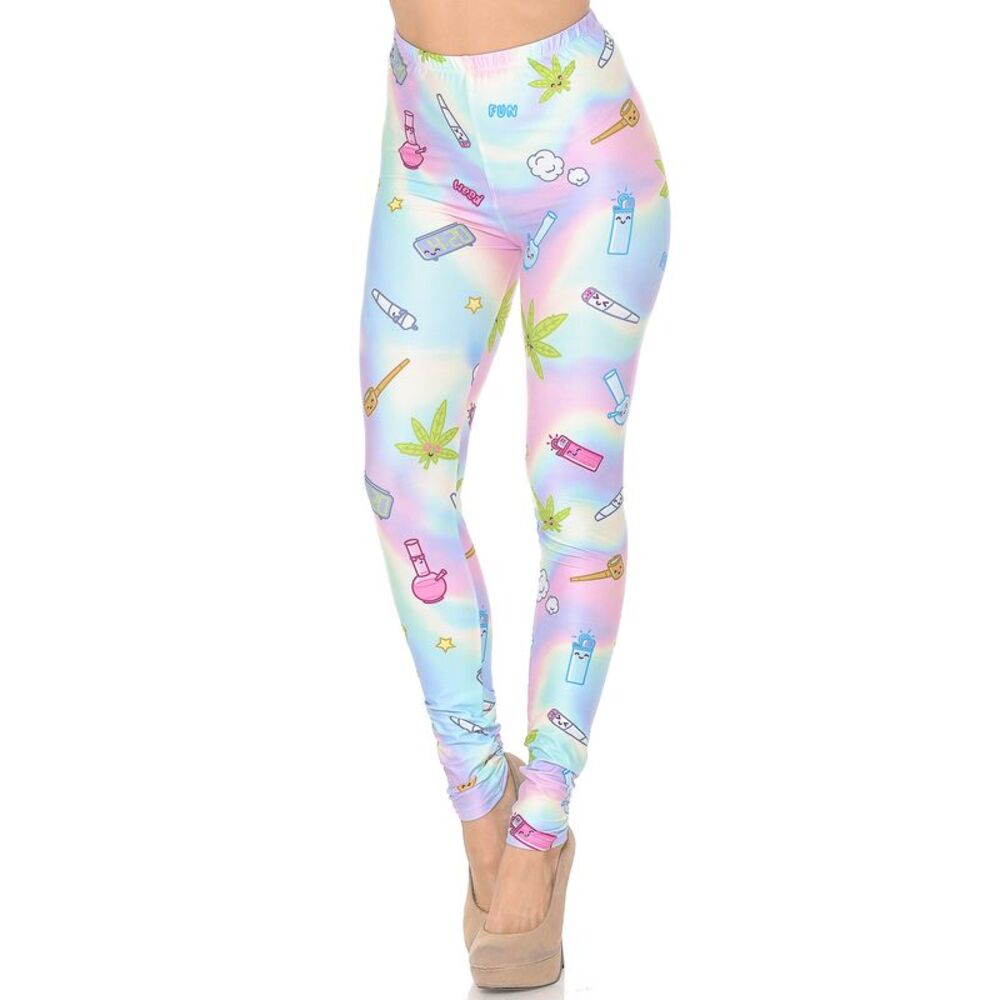 Creamy Soft Marijuana Life Extra Small Leggings - USA Fashion (XSmall One